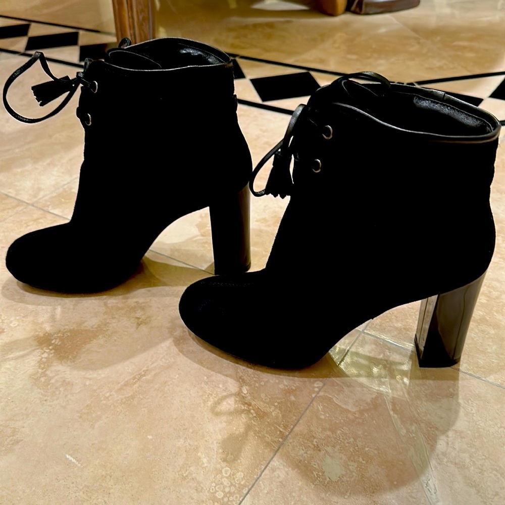 Hogan Black Booties: Size 7.5